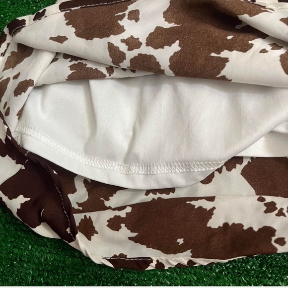 Thirty/thirty - Cow Mini Dress - Brown and cream- Size Small - Picture 3 of 3